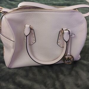 Michael Kors Women's ARIA MEDIUM Leather Satchel Studded Handbag